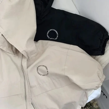 Kids Hooded Jacket 4 2025 New Spring Boys Girls Hooded Jacket Children Toddler Autumn Cartoon Zipper Shirt Fall Baby Boy Letters Fashion Clothing 4