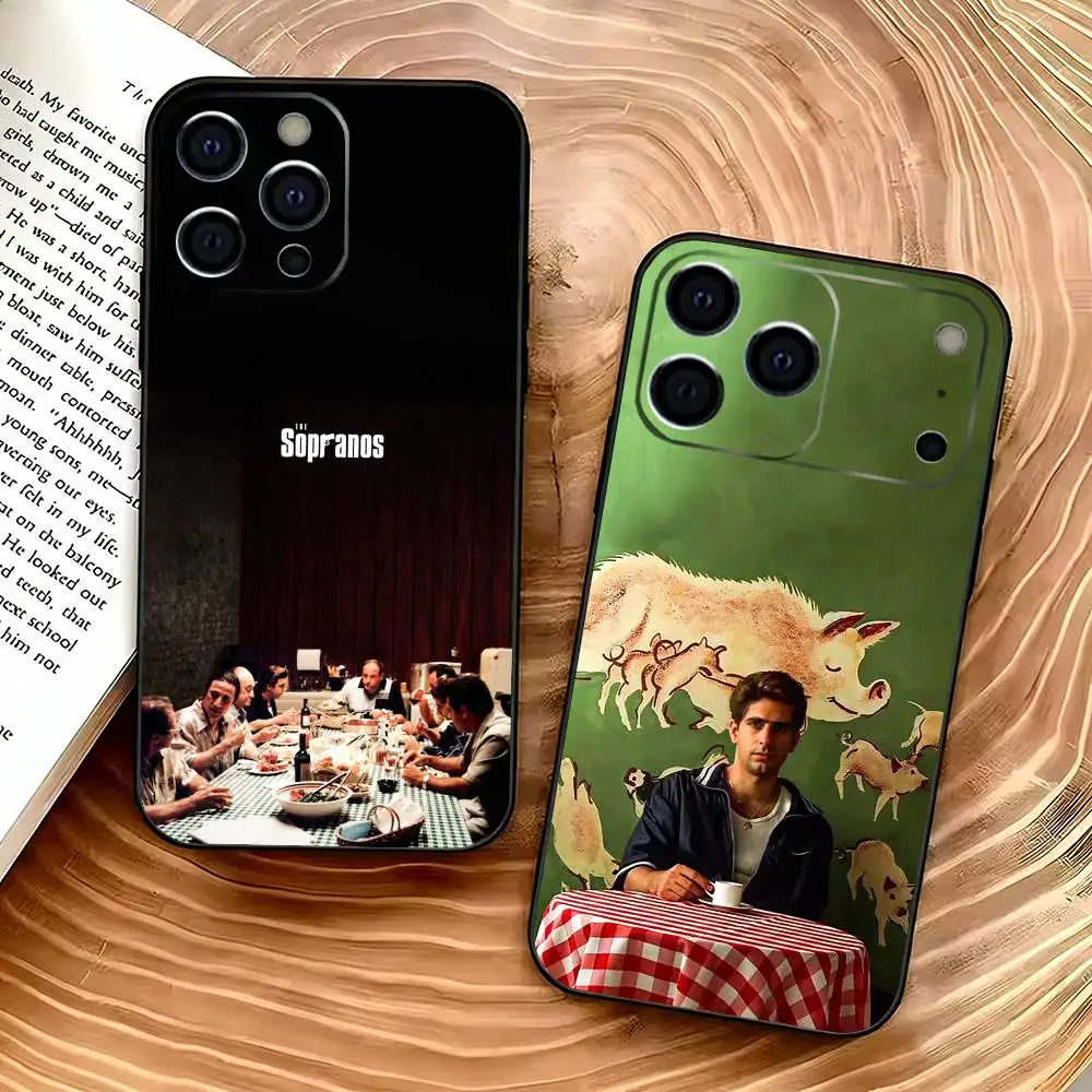 

The S-Sopranos TV Phone Case For IPhone 17,16,15,14,13,12,11,Plus,Pro,Max,Plus,XS,soft case Black silicone