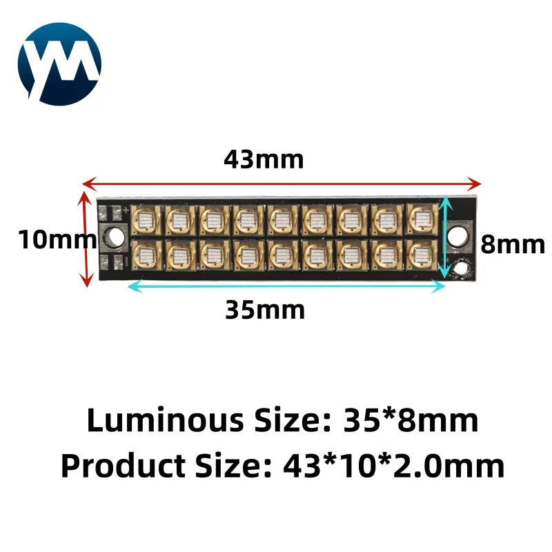 50W uv curing lamp led uv 365nm 385nm uv lamp 395nm 405nm Led module uv led light for printer