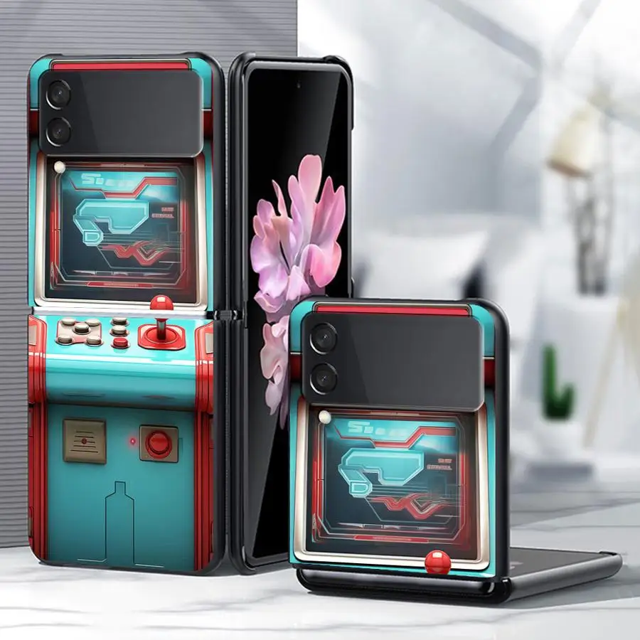 Phone Shell Funda Case for Samsung Galaxy Z Flip 8 Z Flip 7 6 5 4 3 Flip6 Flip4 Flip5 Flip3 Flip7 FE The Old Bar Machine