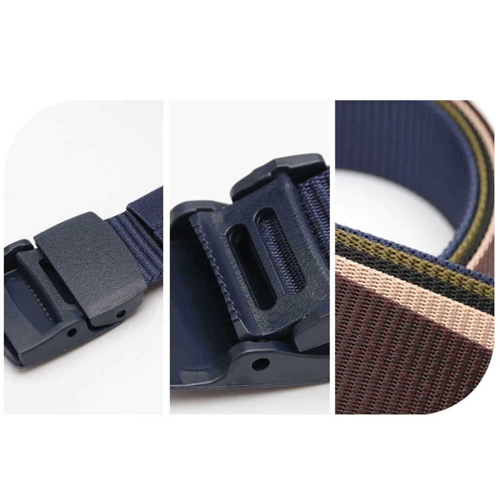

2 Pcs Canvas Belt Slim Ladies Elasticated but Waist for Men Exploration Automatic Buckle