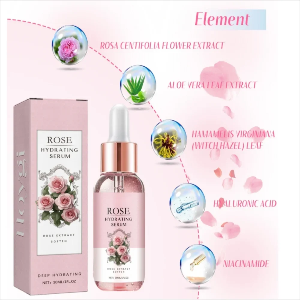 Rose Essence Moisturizing Toner Deep Hydration Long Lasting Moisturizing Cleansing Impurities Moisture Glow Suitable for Women