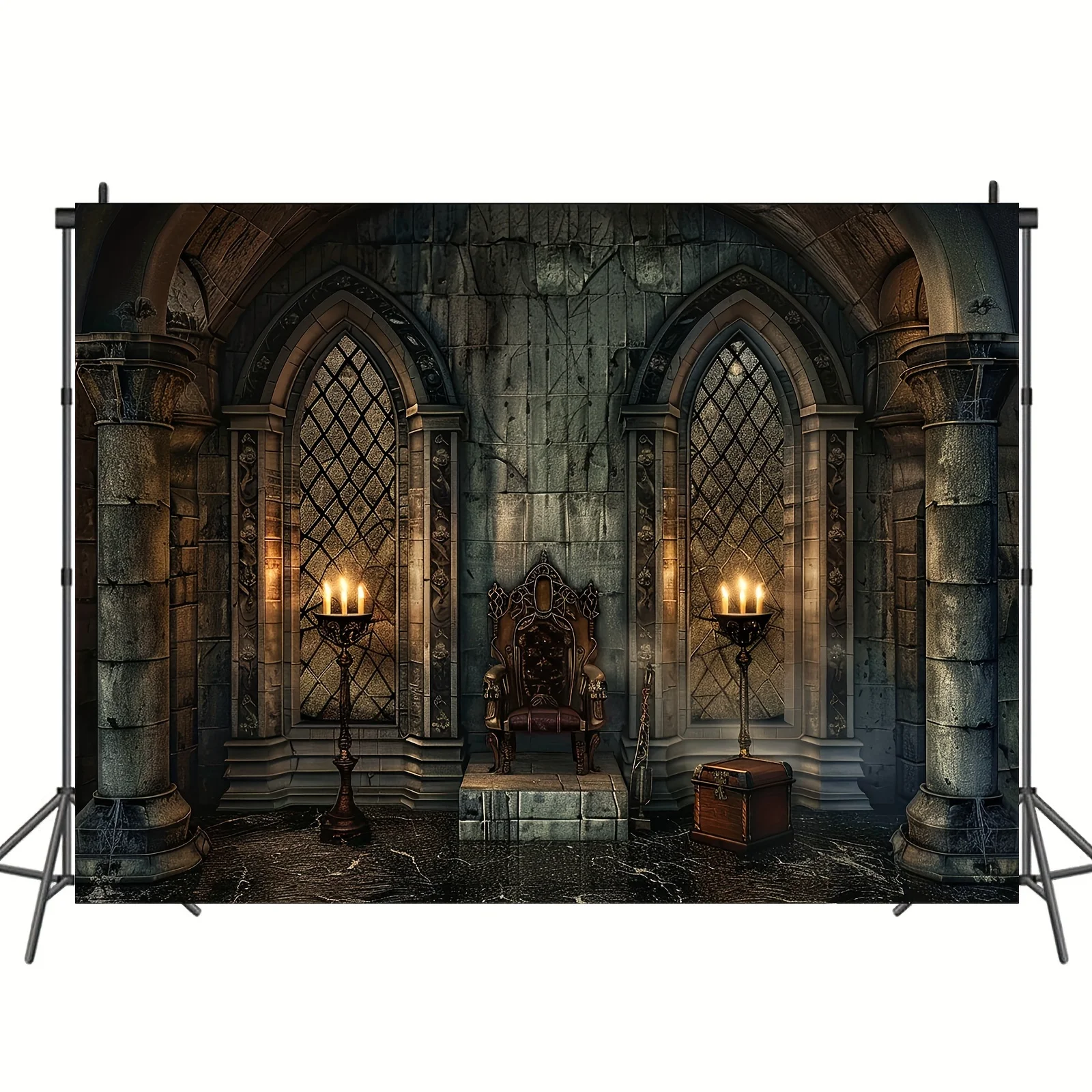 Gothic castle background - versatile haunted castle photo background for parties, weddings, birthdays, and live decorations
