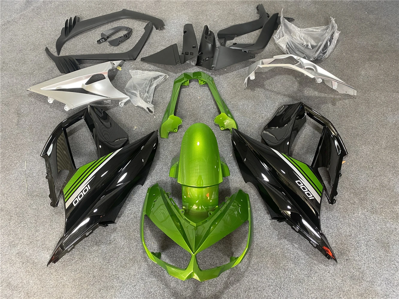 New ABS Fairings Kit Fit For Z1000 Z1000SX 2011 2012 2013 2014 2015 2016 Z1000SX 11 12 13 14 15 16Bodywork Set Black Green