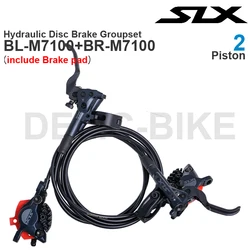 SHIMANO SLX M7100 Hydraulic Brake Groupset BL-M7100 Lever 2 piston Brakes BR-M7100 for MTB Bike Original parts