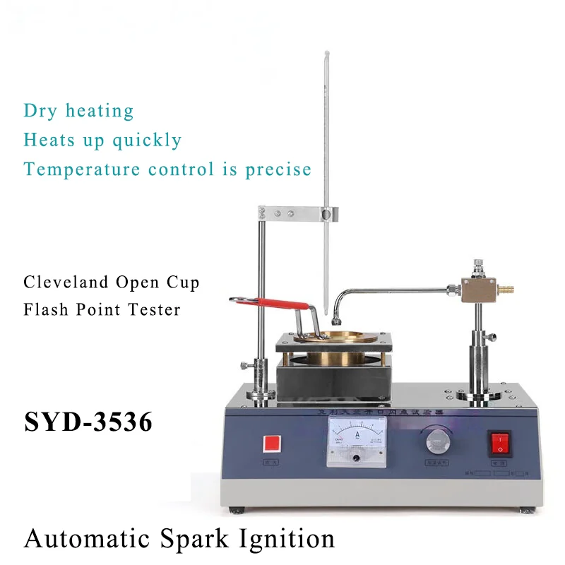 Cleveland Open Cup Flash & Fire Point Tester with Automatic Spark Ignition Explosion-Proof Design 1 Year Warranty