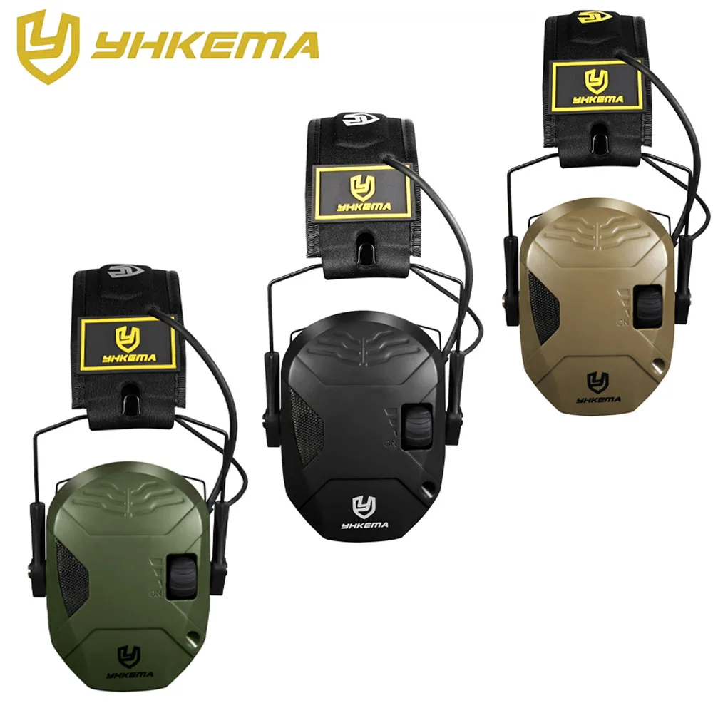 جديد في الهواء الطلق التكتيكية اطلاق النار حماية الأذن غطاء للأذنين السلامة الحد من الضوضاء سليم نشط حامي السمع للصيد ، نطاق البندقية