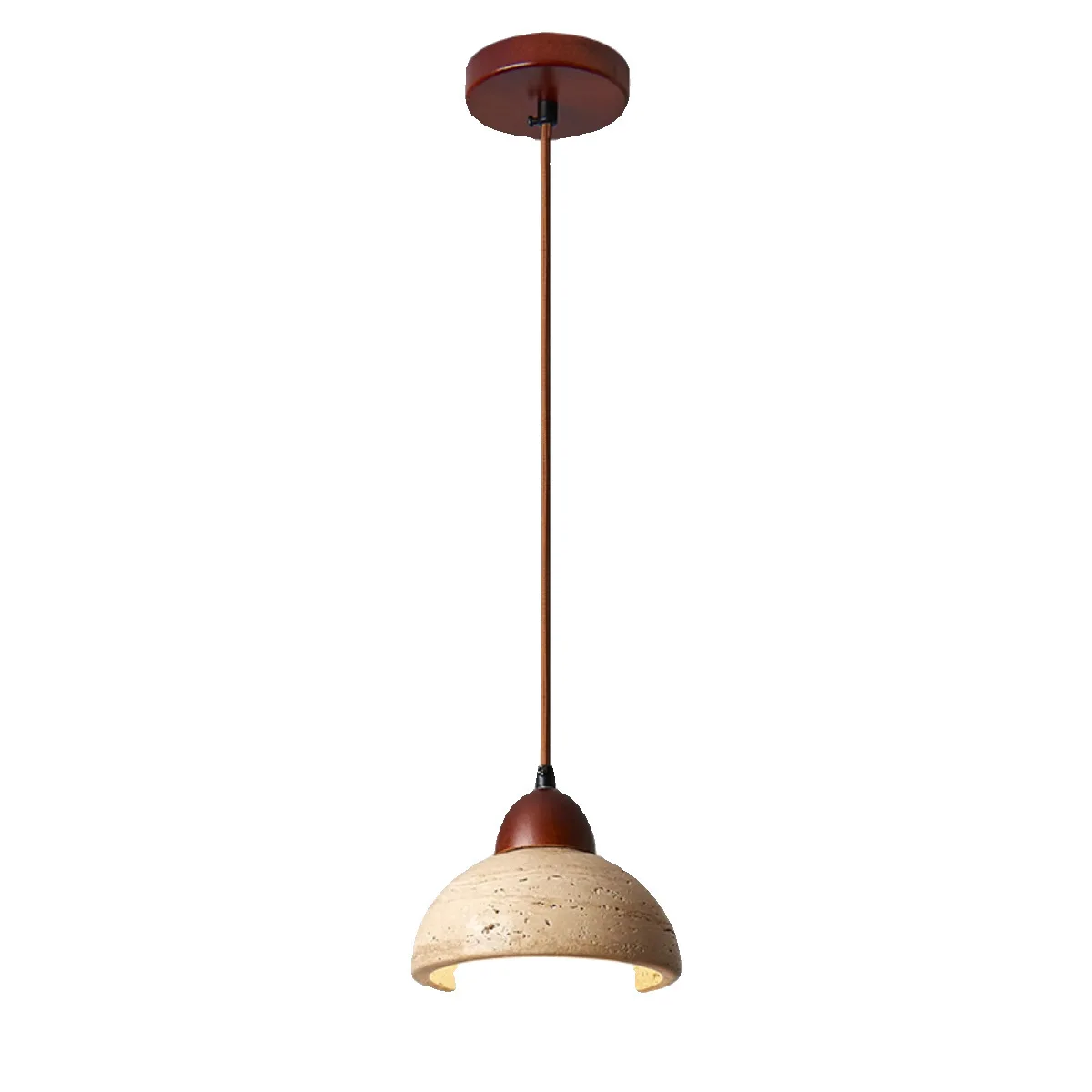 

Желтый пещерный камень, японский стиль, прикроватный подвесной светильник для спальни, креативный ретро средневековый ресторан, небольшой подвесной светильник