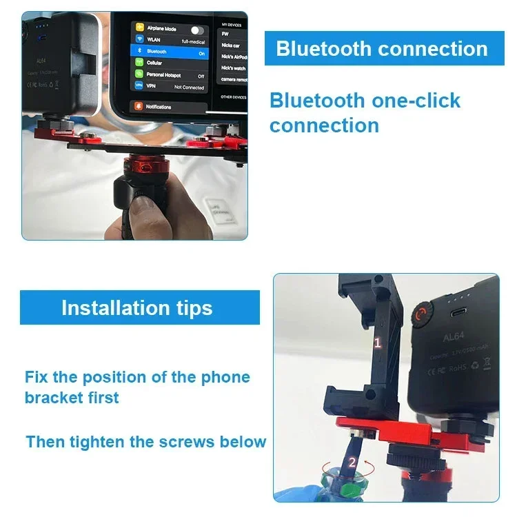 Dentisti Orale Led Denta Fotografia Twin Flash Light Attrezzatura fotografica mobile
