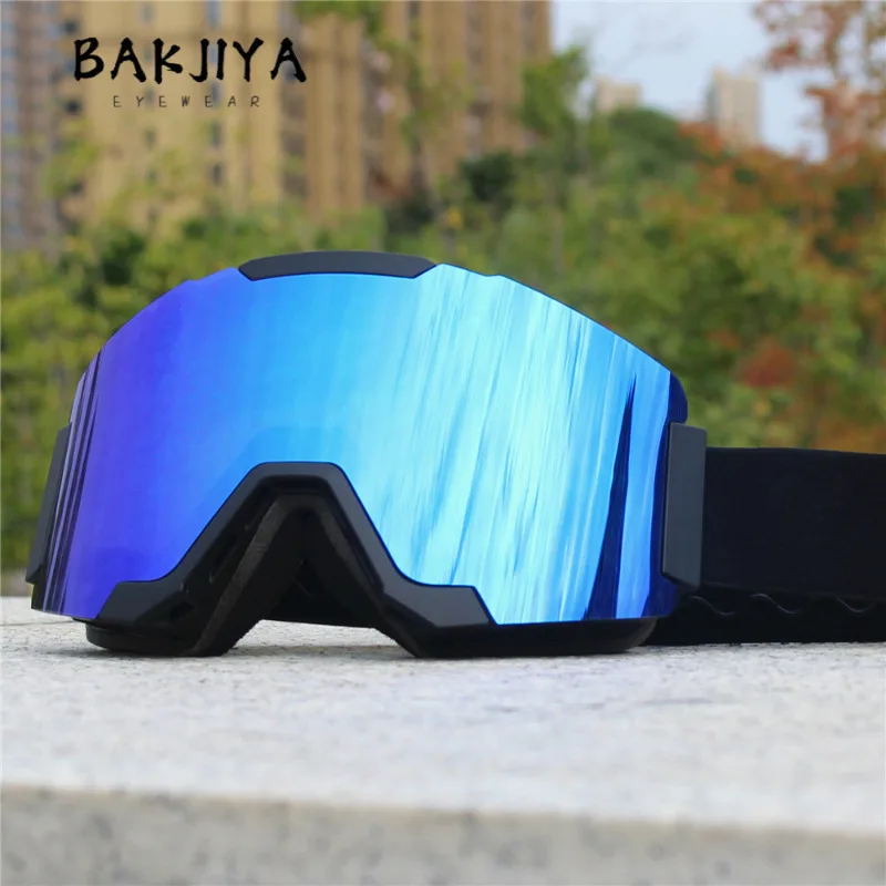 

New Magnetic Ski Goggles Winter Double Layer Anti-fog UV400 Men Women Snowboard Glasses Mask Outdoor Skate Skiing Sports Eyewear