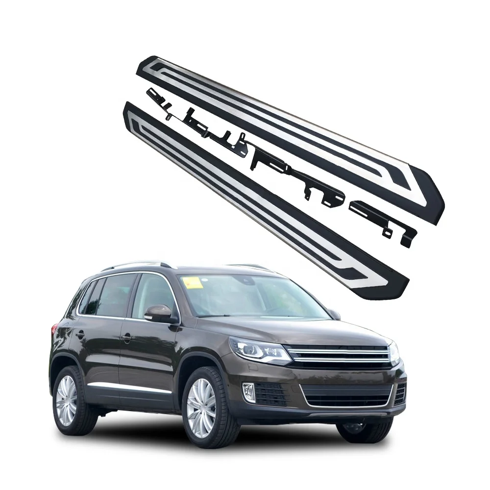 Stainless steel nerf bar off-road 4x4 4WD fixed running board panel side foot bar pedal accessories for VW TIGUAN  L 2013-2017