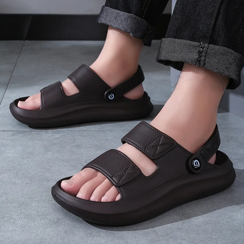 EVA Men's Sandals Outdoor Wear-Resistant Casual Summer Slip-On Shoes for Dad And Middle-Aged Men JIFANPAUL Brand
