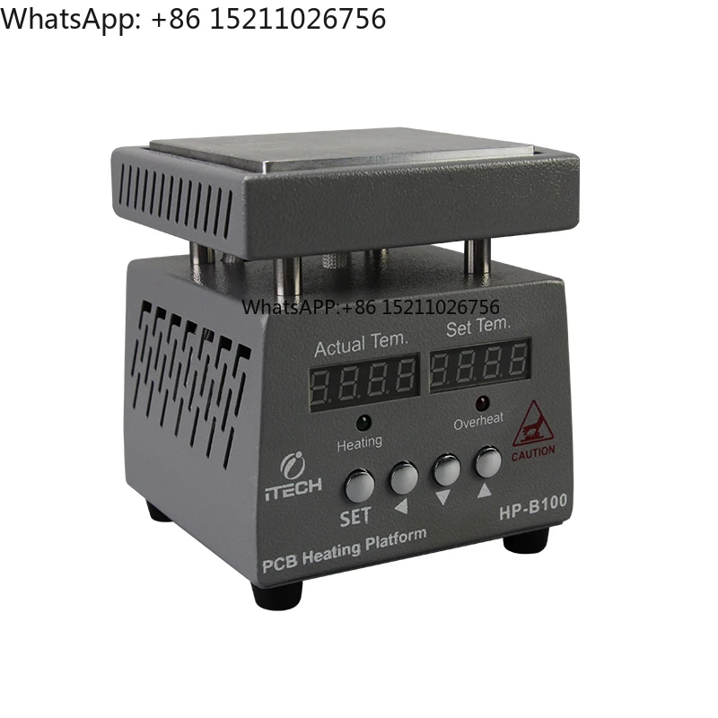 ITECH HP-B100 Pcb Heating Plate 100x100mm Multipurpose Constant Temperature Preheating Station 300W for Pcb Phone Repairs Etc