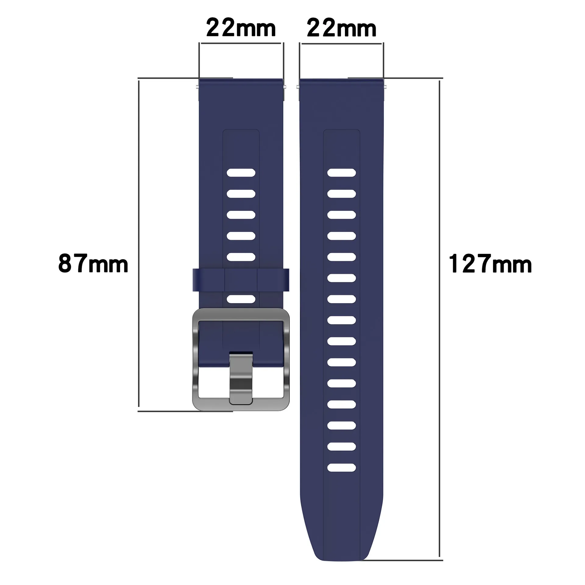 22mm Silicone Strap for Xiaomi Mi Watch S1 Pro /S1 Active/Color 2 Sport Watchband for Mi Watch S4 S3 S2 S1 Bracelet Accessories