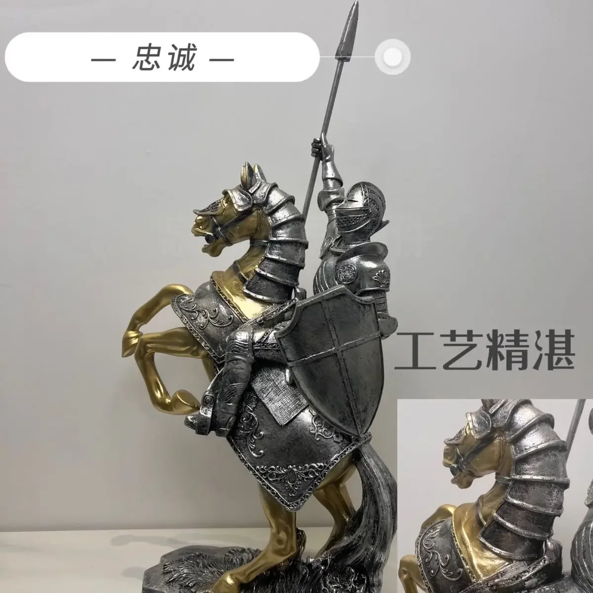Nordic style ornaments armor medieval knight living room porch office TV cabinet decoration opening gift