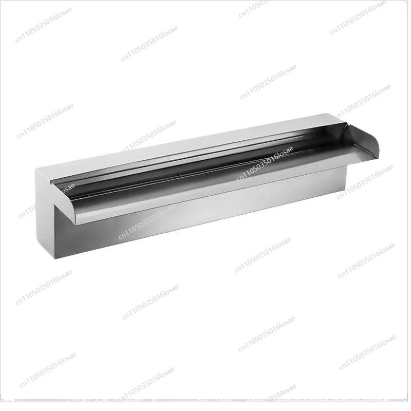 Garden Decoration Stainless Steel Waterfall Water Outlet Sink Water Wall Rockery Landscape Fish Pond Stacked Water Curtain