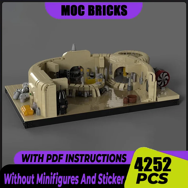 Popular Star Movie Model Moc Building Blocks Conference Room Model Technology Bricks DIY Famous Sence Assembly Holiday Toy Gifts