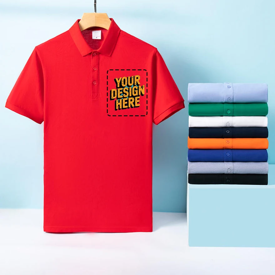 Summer Work Clothes Custom Team Cotton POLO Advertising Culture Polo Shirt Custom T Short Sleeve Work Clothes Printing LS-2990