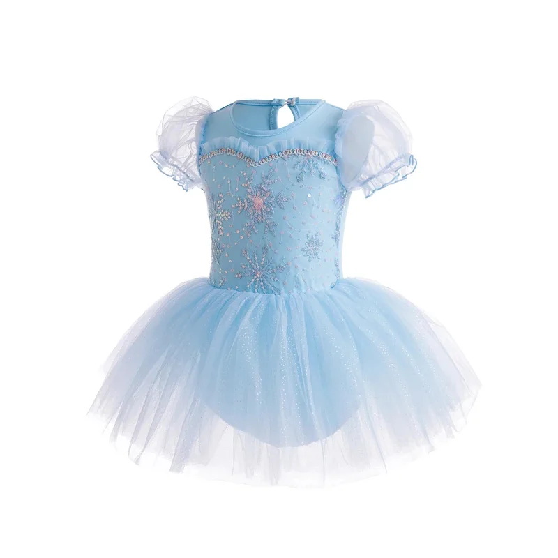 女の子用ドレス ソフトカジュアル 春夏秋 フリル デイリードレス 幼児/リトル/ビッグキッズ用 女の子服 誕生日パート用