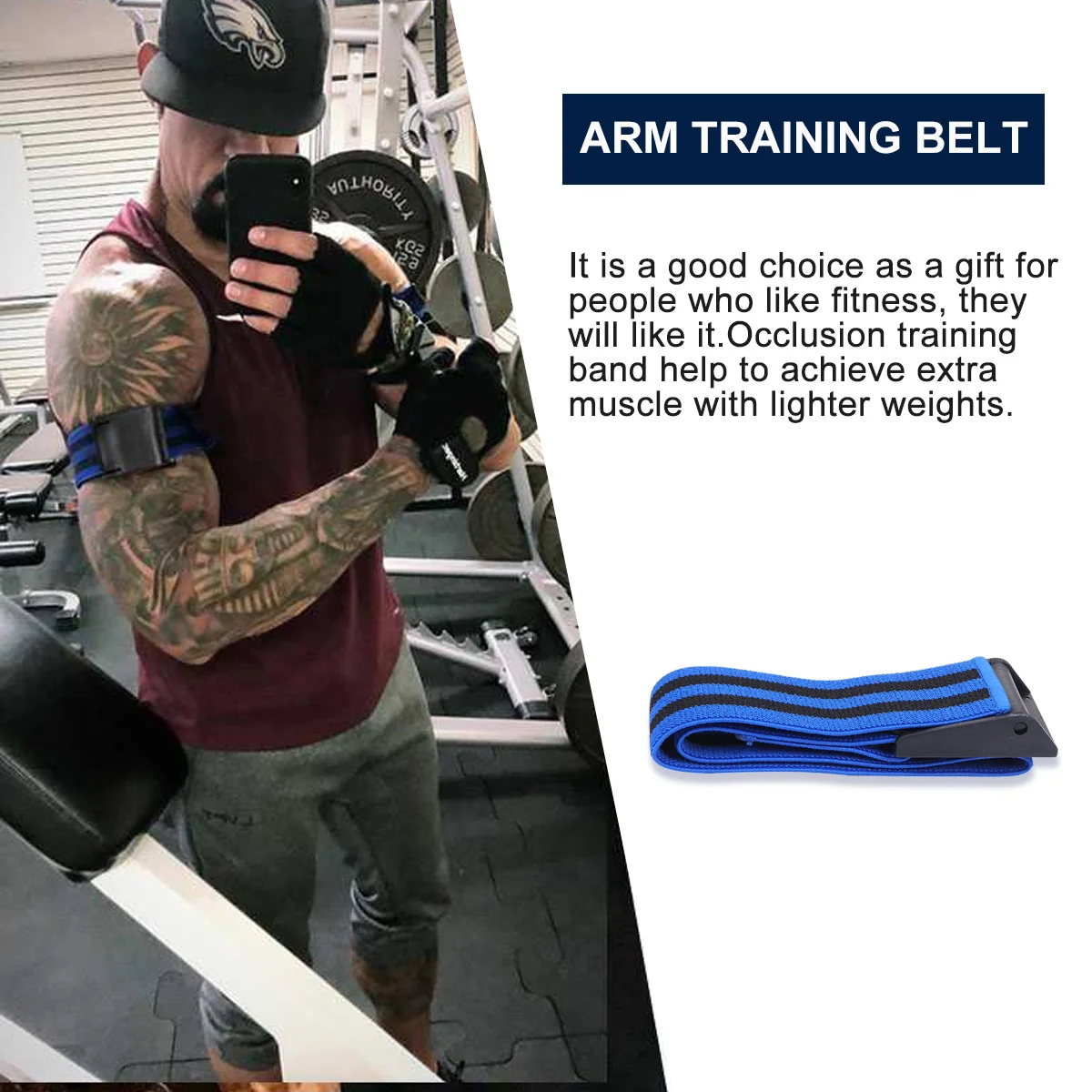 

2Pcs Training Band for Blood Flow Restriction Arm Lightweight Workout Equipment Belt for Fitness Enthusiasts