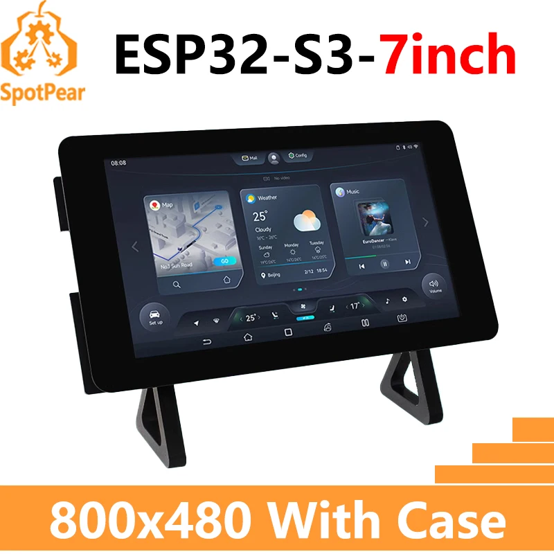 ESP32-S3 7 inch LCD 800×480 ESP32-S3-Touch-LCD-7 inch Capacitive Touch Display Development Board Supports WiFi & Bluetooth