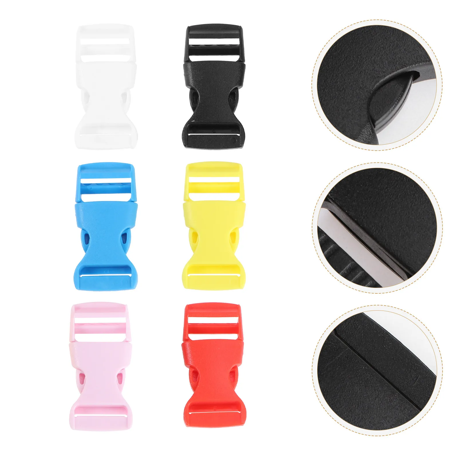 

60 шт. пластиковых пряжек-фастексов 15 мм, прочные, разноцветные застежки для браслетов, ремней, рюкзаков, для рукоделия и изготовления украшений