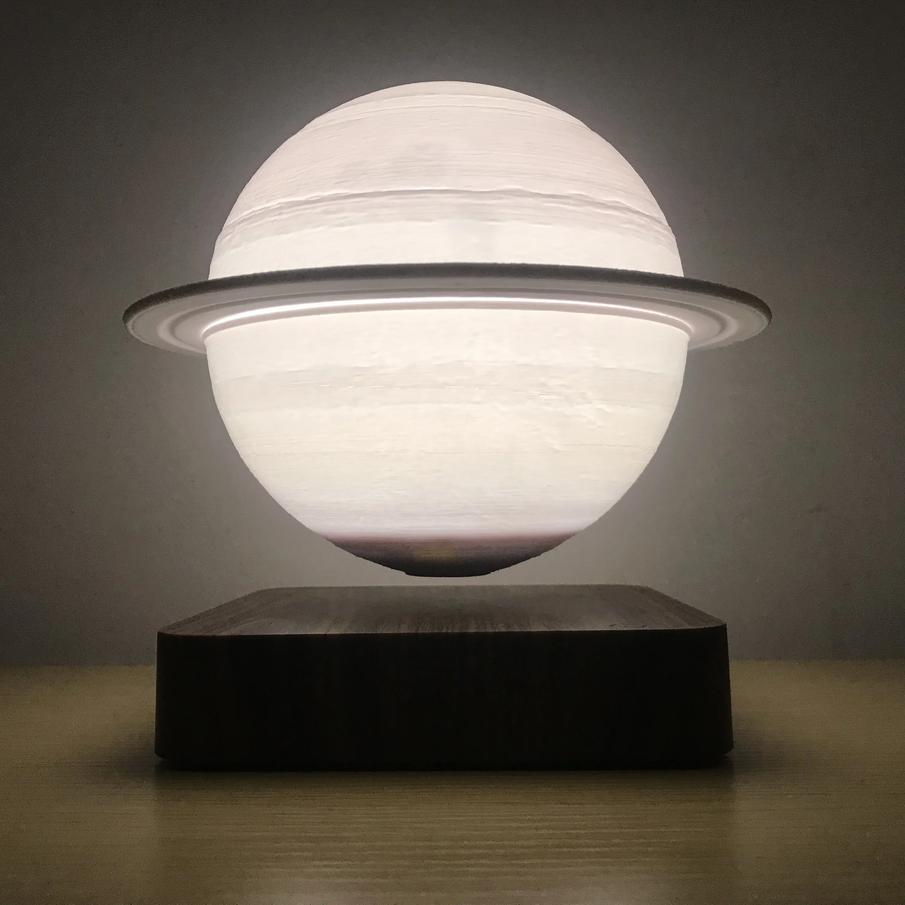 HCNT Factory Price 3D Printing Personalized Gift Magnetic Levitating Saturn Night Light