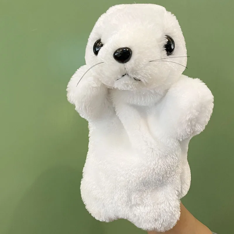 Sea Lion Plush Hand Doll Hand Puppet Animal Dolls Early Education Learning Toys Children Marionetes Puppets For Telling Story