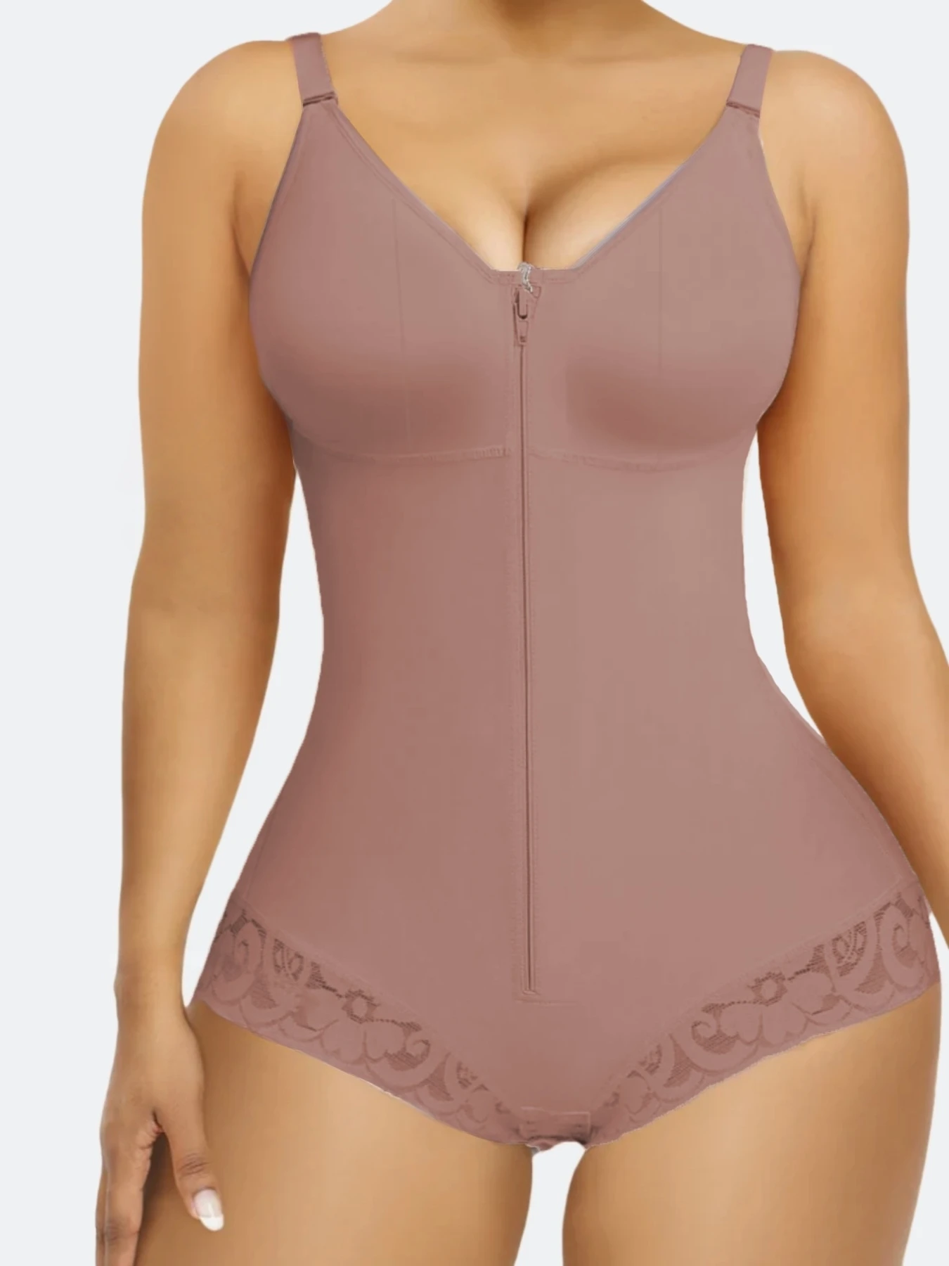 Faja Colombian Tummy Control Shapewear Women's Body Zipper Butt Lifter Bodysuit Compression Waist Trainer Slimming Shaper