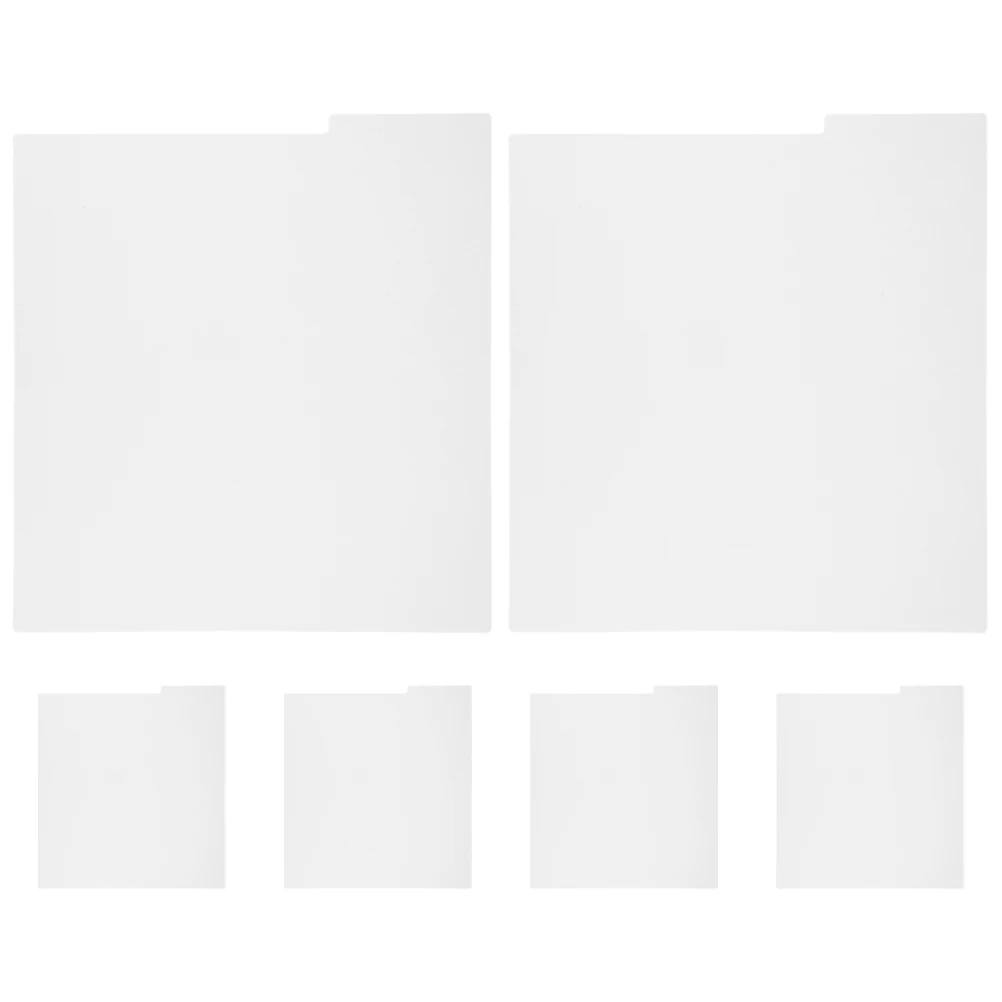 6 قطعة قابلة للكتابة لتقوم بها بنفسك سجل مسجل فينيل فواصل منظم مجلد ملفات فواصل بيضاء قوية لملفات الألبومات تخزين الفينيل #4