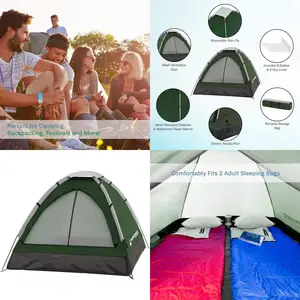 Compact 2-Person Outdoor Camping Tent by Amily-Tents