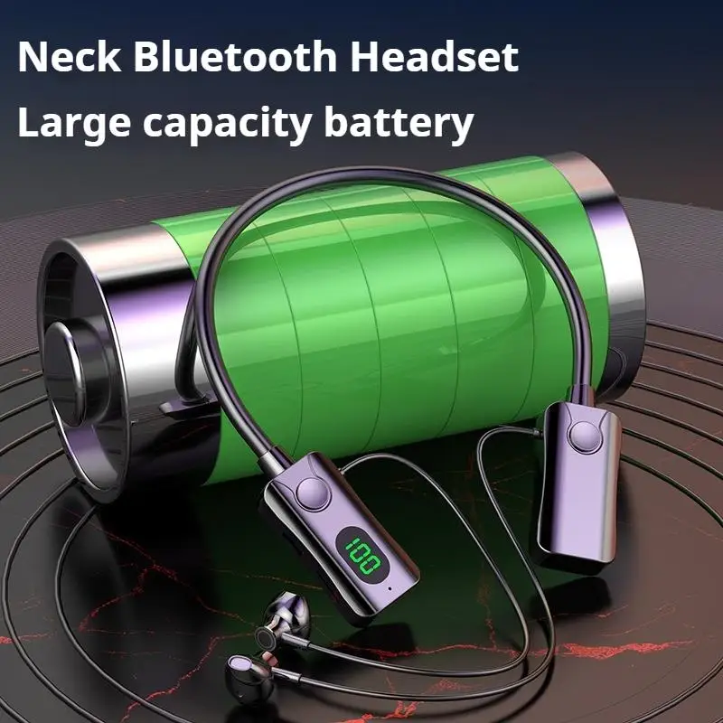 Super potência led magnético bluetooth 5.4 fones de ouvido de som de alta fidelidade sem fio esportes à prova dwaterproof água pescoço-pendurado fones de ouvido