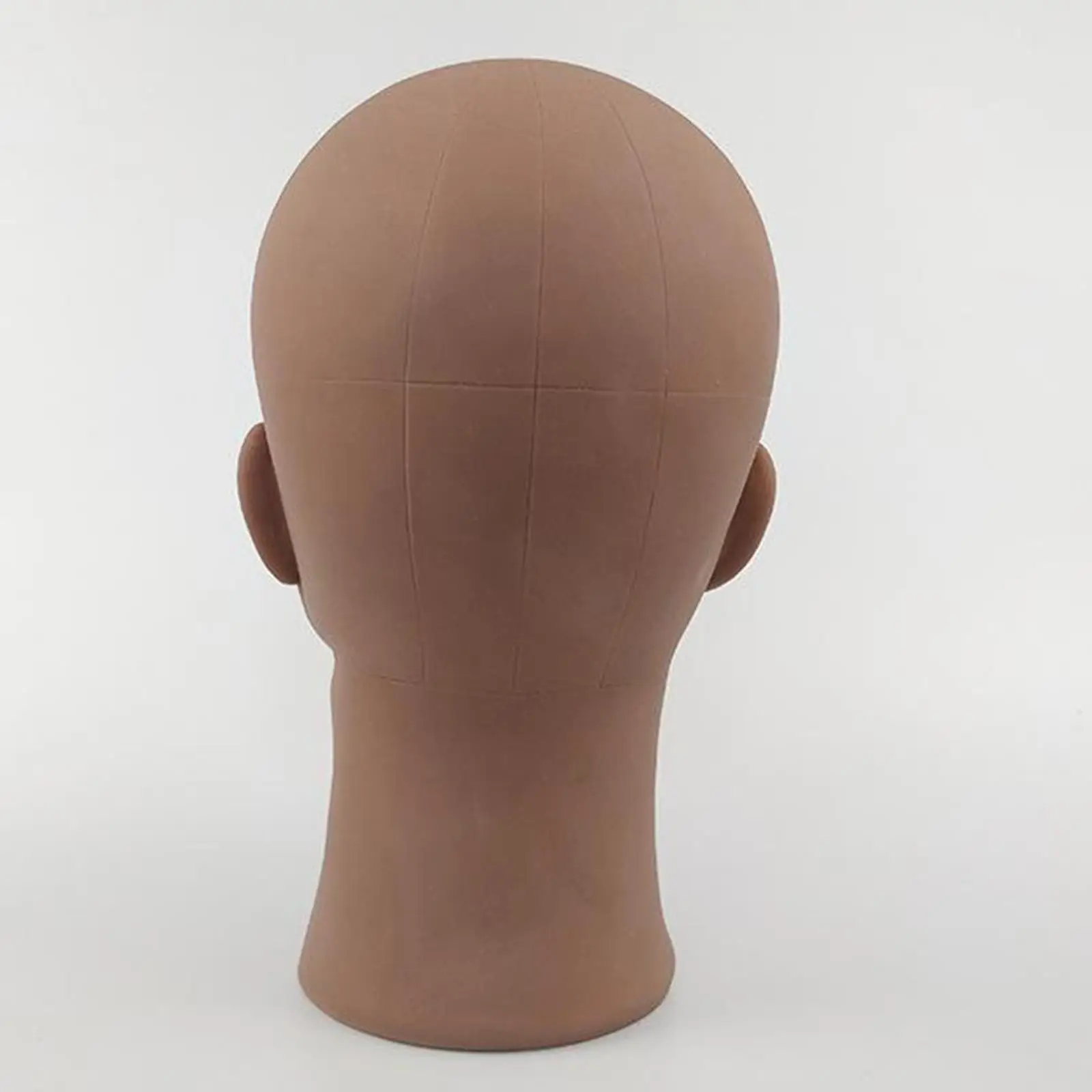 Bald Head Model Brown Sturdy Durable with Training Hat Display