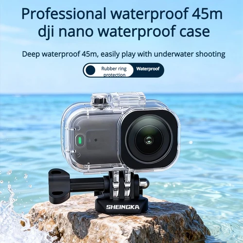 Imagen 1 del producto Adecuado para DJI Osmo Nano cámara funda impermeable pulgar cámara deportiva buceo funda protectora profesional impermeable 60 metros