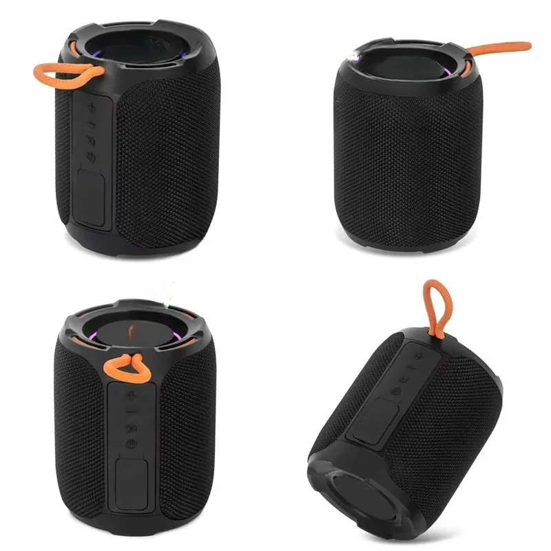 RGB Light Wireless Speaker IPX4 Waterproof 5W Power Output Built-in Microphone Portable Outdoor Bluetooth Speaker