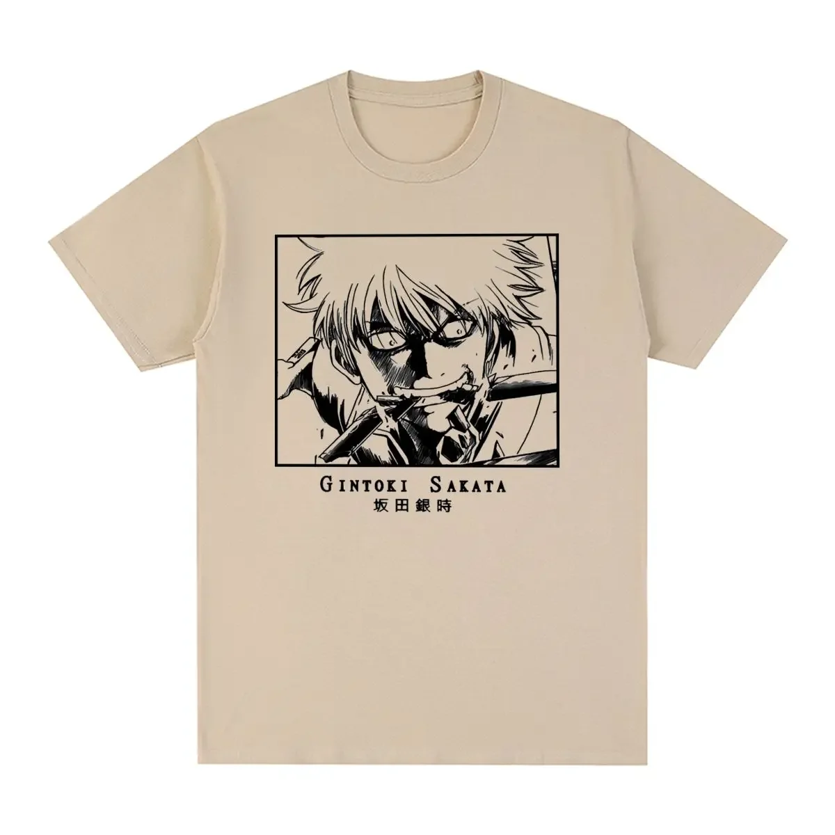 Summer Men T shirt New Tee Tshirt mens Tops GINTAMA Vintage T-shirt Anime Streetwear Harajuku Funny Cotton Fashion SUMMER TOPS