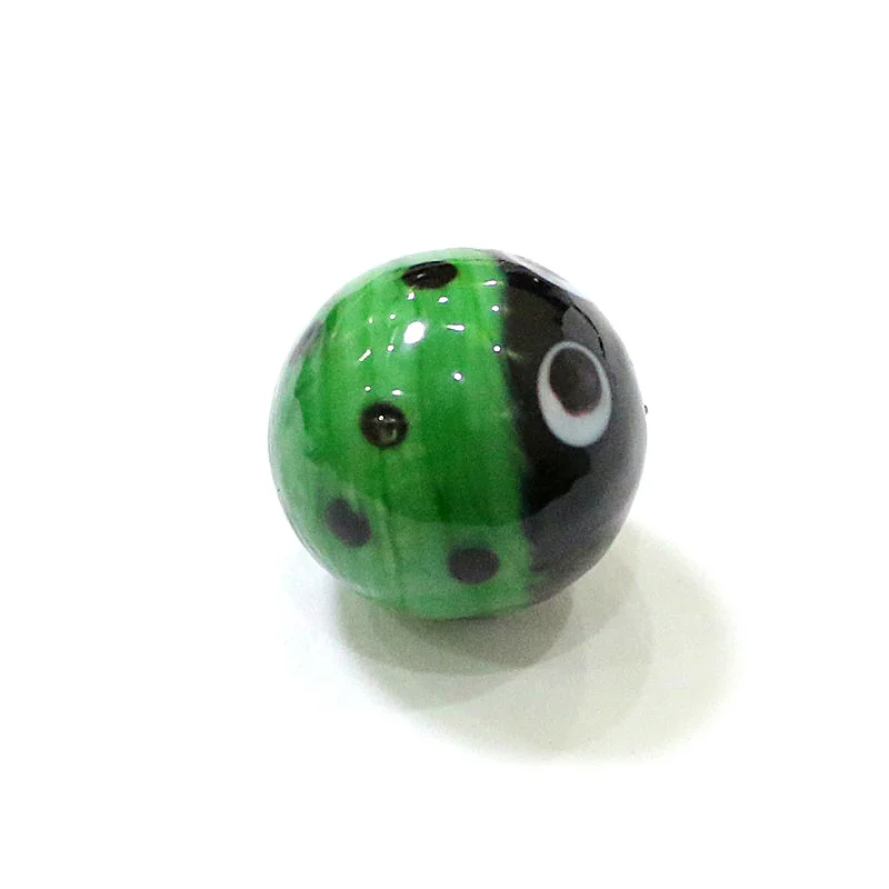 6Pcs 16MM Rare Glass Marbles Ball Creative Ladybug Bee Design Aquarium Home Vase Decor Holiday Party Xmas New Year Gift for Kids