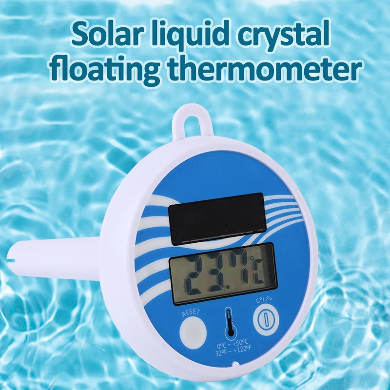 Floating Digital Pool Thermometer Solar Swimming Pool Floating Thermometer Bathtub Spa Hot Tub Ponds Temperature Meter