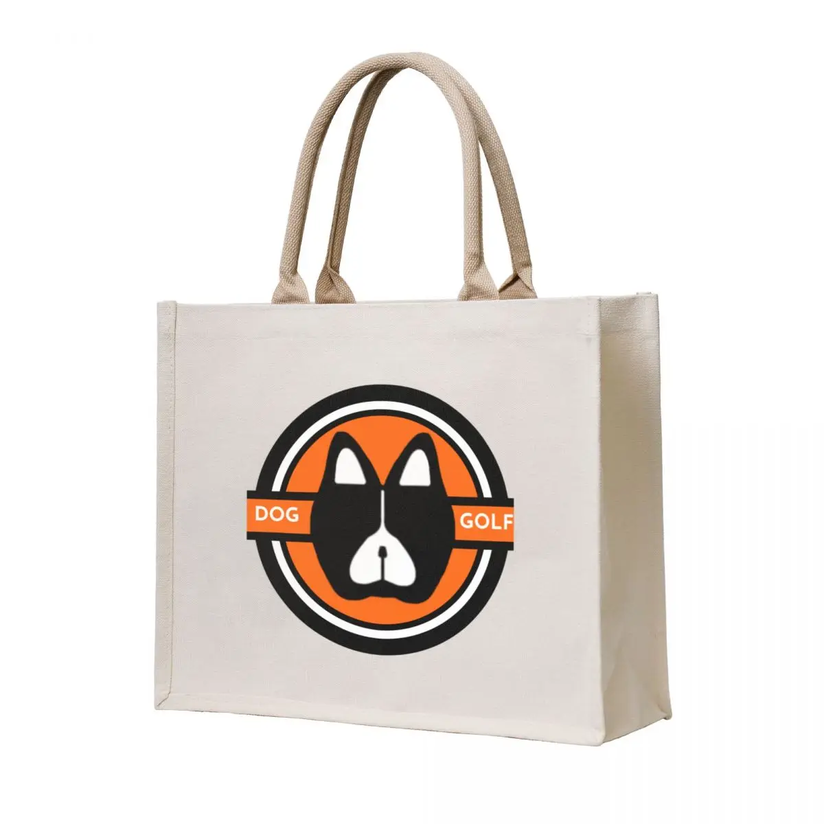 

Dog Golf Orange & Black Tote Bag shopper bag women canvas bags luxury women tote bag men