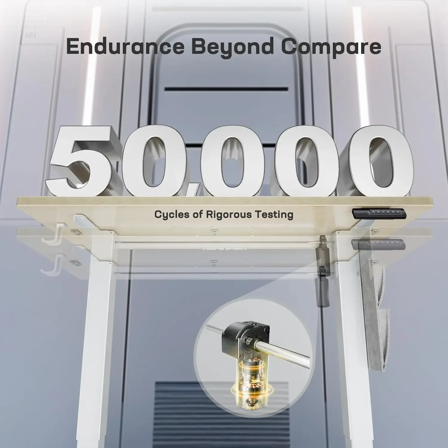 [New Arrival!]48x24 Electric Standing Desk - Adjustable Height Computer Desk with Memory Presets, Storage Bag & Cable Management