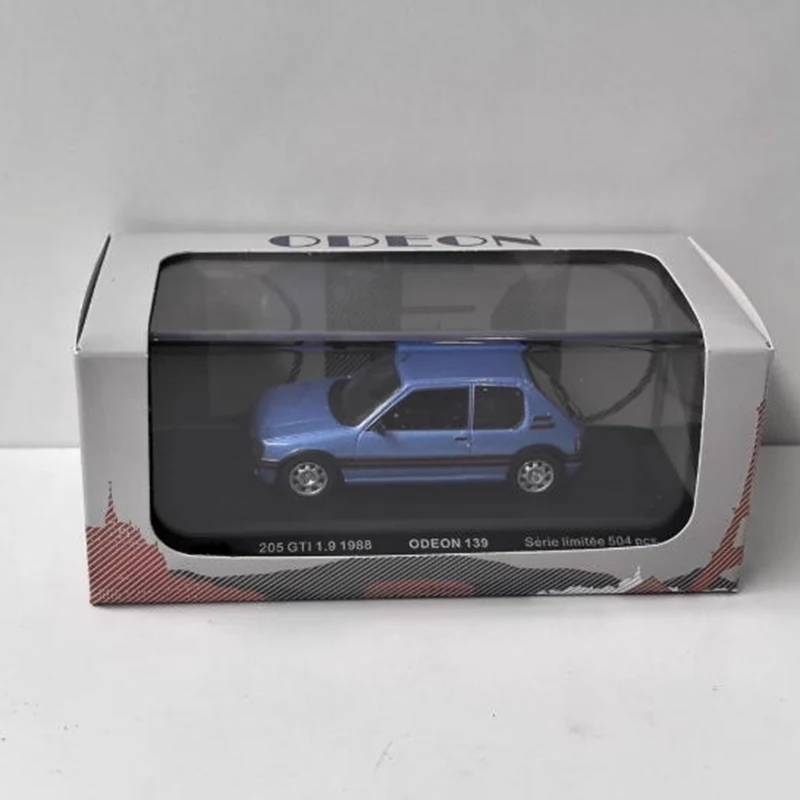 ODEON 1/43 205 GTI 1.9 1988 รถรุ่นคลาสสิกผู้ใหญ่ของที่ระลึกของขวัญแบบคงที่