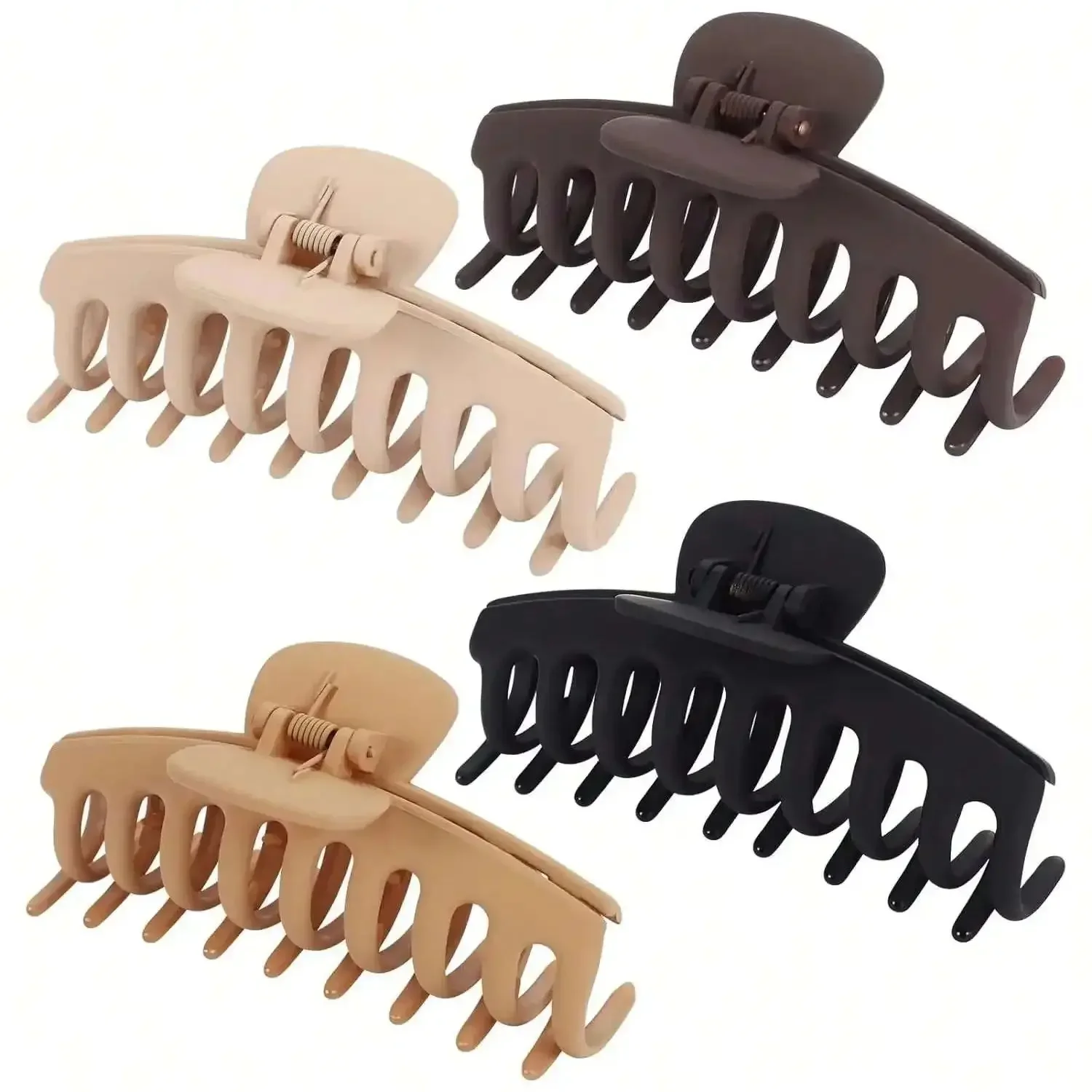 

New Solid Color Large Claw Clip Crab Barrette for Women Girls Hair Claws Bath Clip Ponytail Clip Hair Accessories Gift Headwear