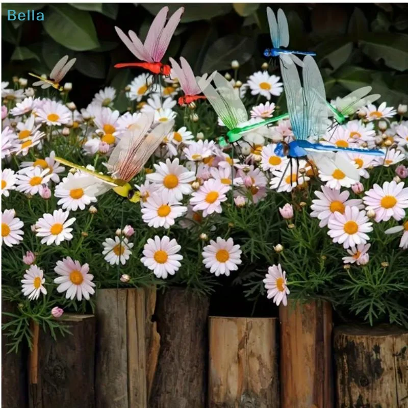 ♩1Pc/4Pcs Simulation Dragonfly Clip Bug Deterrents Realistic Dragonfly Hat Clip Bug Repellent Dragonfly Home Garden Decor