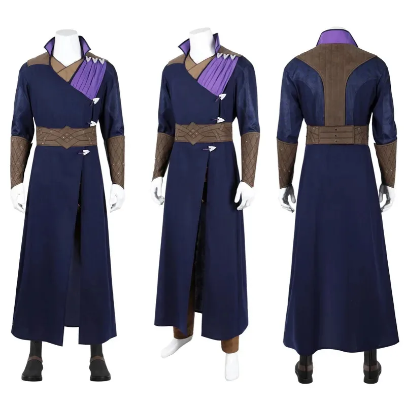 

Костюм BG 3, игра Baldur Gale Dekarios, костюм для косплея с длинным пальто, брюки, реквизит, боевой костюм на Хэллоуин Comic Con, индивидуальный размер