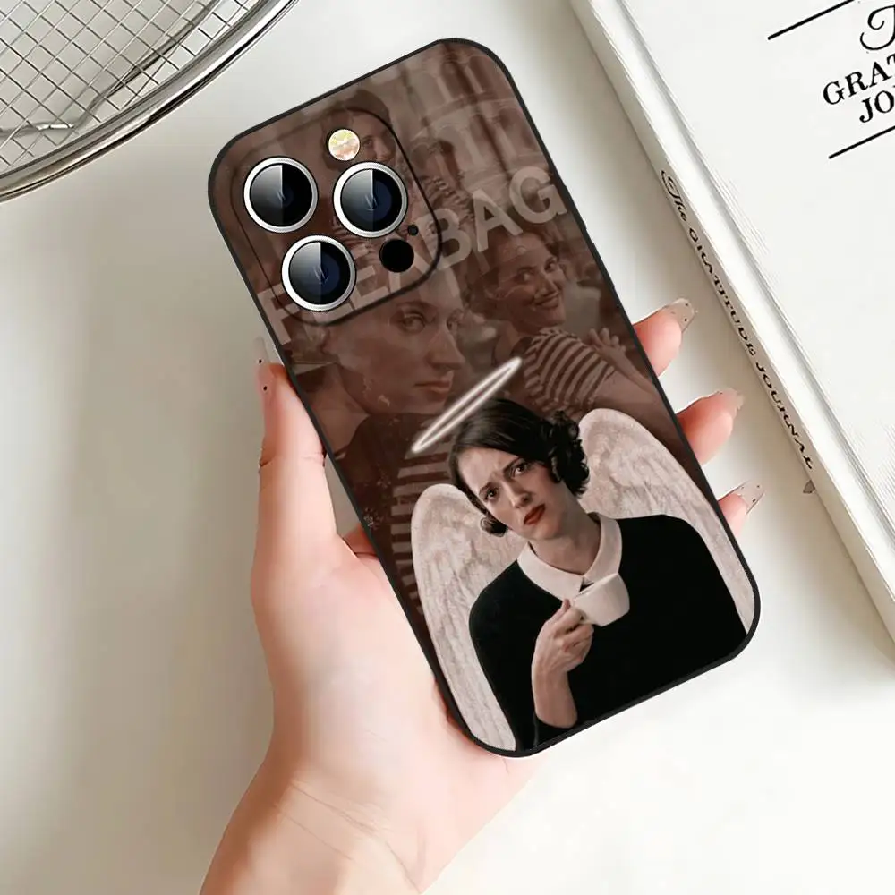 حافظة هاتف من Tv Fleabag لهاتف آيفون 17 16 15 14 13 12 11 X XR XS Plus Pro Max غطاء أسود ناعم صغير #5