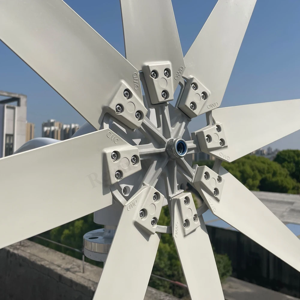 Imagem -06 - Pequena Turbina Eólica com Controlador e Inversor Baixo Ruído Lâminas 3000w 12v 24v 48v Mppt para Uso Doméstico rv Iate