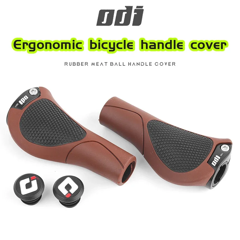 ODI-Manillar ergonómico OC1 para bicicleta, empuñaduras suaves y cómodas para bicicleta de montaña, anillo de bloqueo, puños, tapón para Extremo de