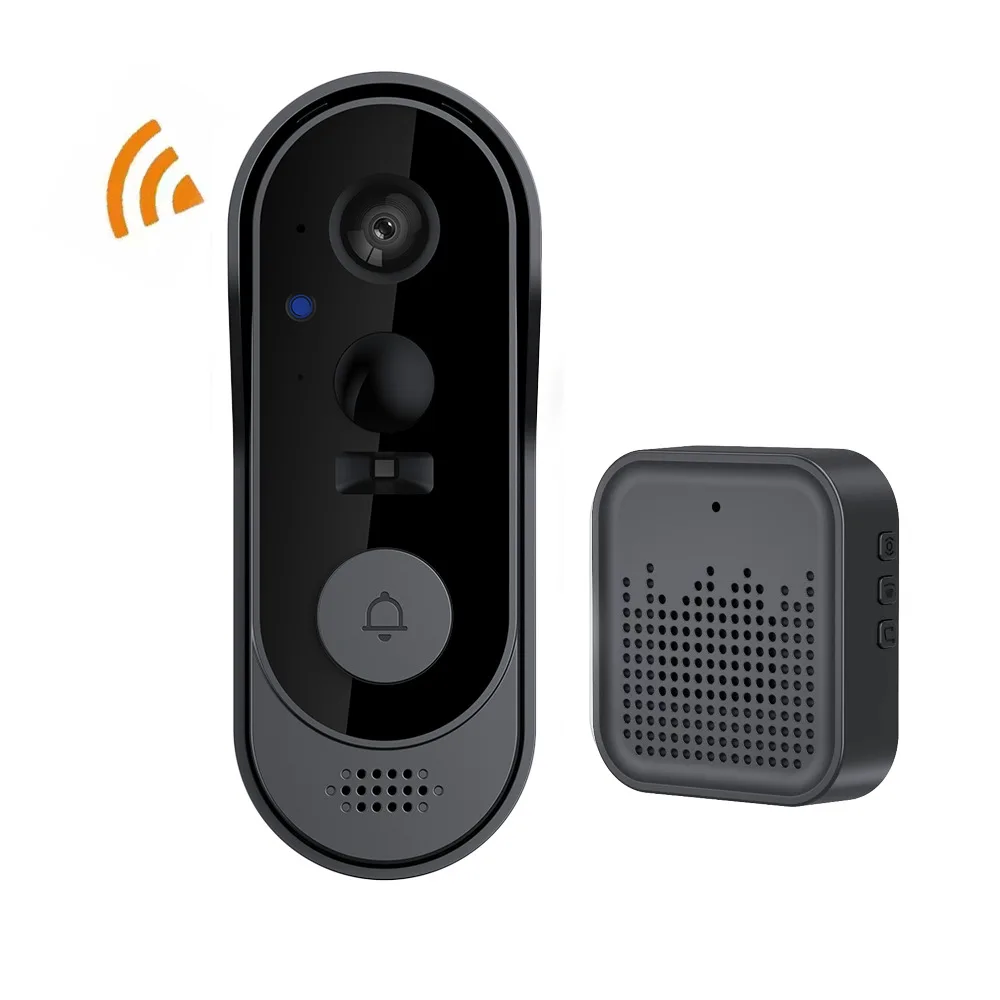 Videoportero Inteligente WiFi Tuya 1080P HD con Cámara Exterior, Intercomunicador de Audio Bidireccional, Impermeable, para Seguridad del Hogar