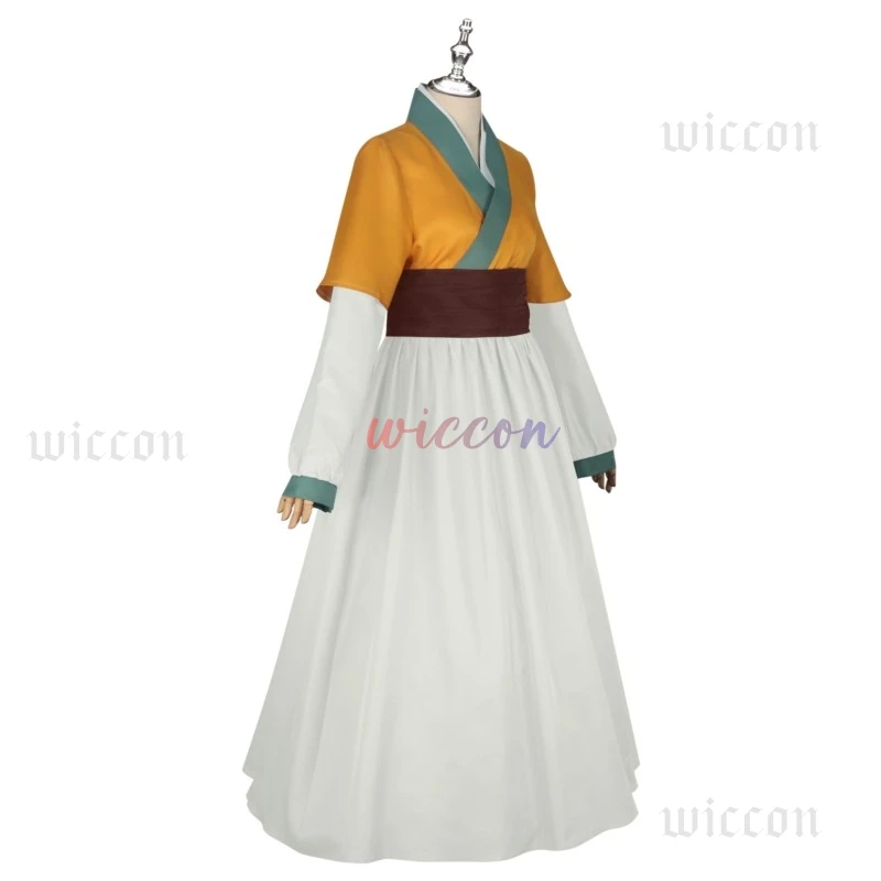 Diários de boticário Shisui Cosplay Amarelo Hanfu Roupa de festa de Halloween para meninas