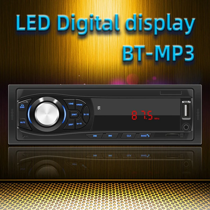 

Car Stereo Audio Automotivo Bluetooth High Quality Car Bluetooth With USB SD USB FM Radio MP3 Player PC Type:12PIN -8014